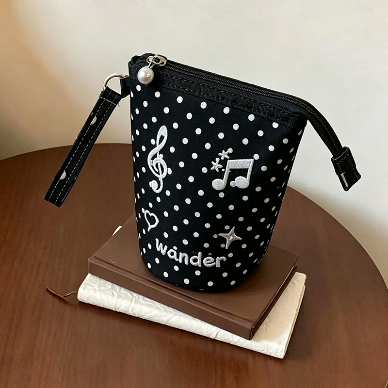 Kawaii Polka Dot Music Note Em - đánh giá và giá Embroidery Bag