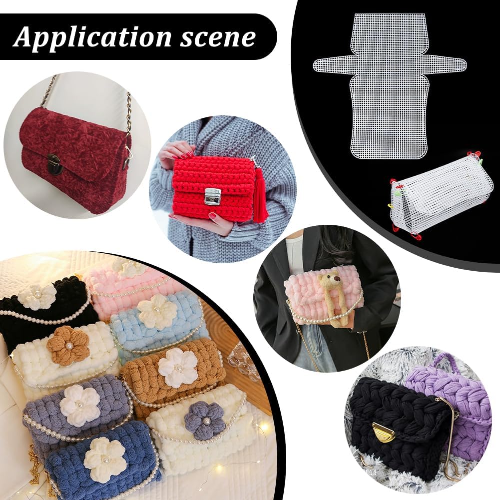 1-4Pcs Plastic Mesh Canvas She - đánh giá và giá Embroidery Bag