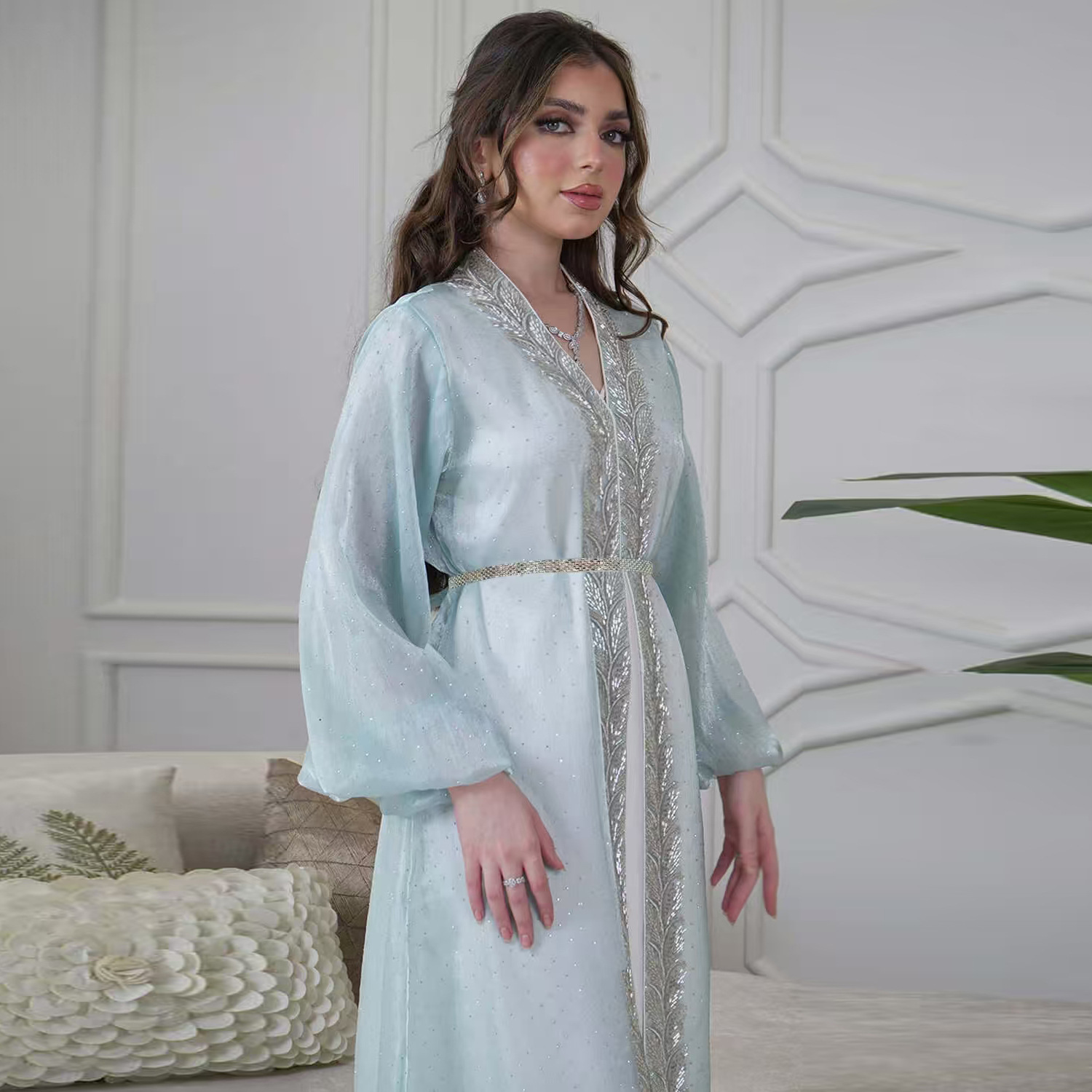 Eid Mubarak Djellaba Kimono Ca - đánh giá và giá Embroidery Kebaya