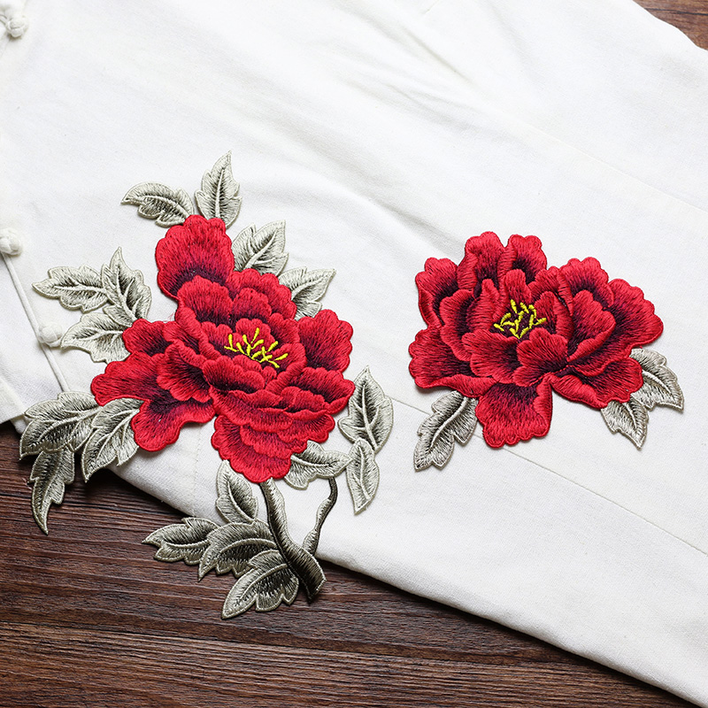 1 Pair Red Pink Yellow Embroid - đánh giá và giá Embroidery Yellow Dress