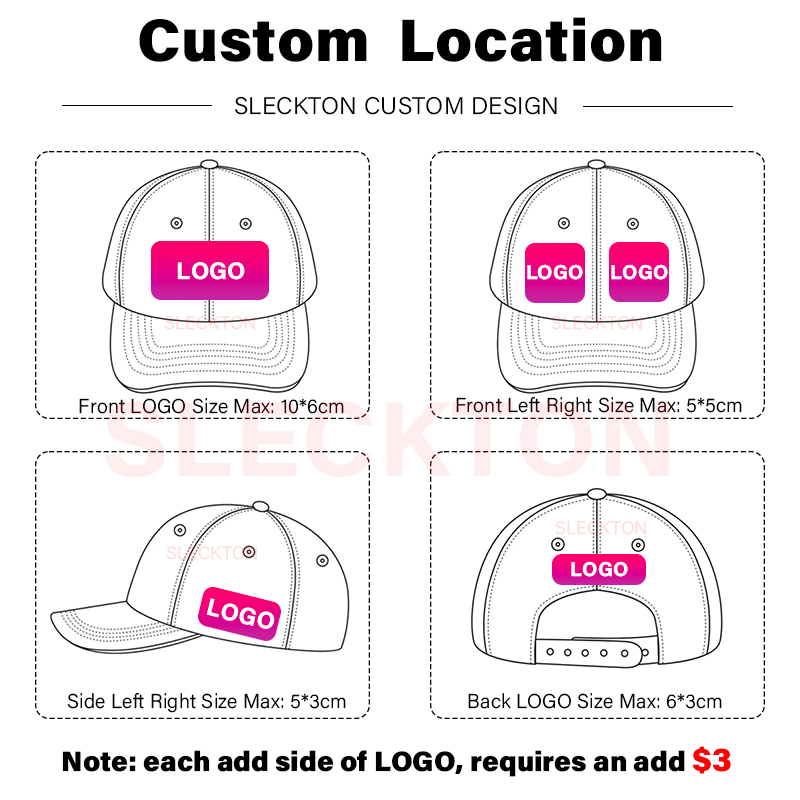 SLECKTON Custom Hat Logo Embro - đánh giá và giá Embroidery Design Logo