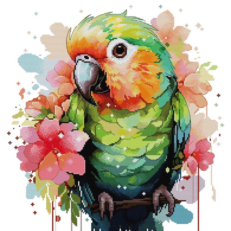 Bird Patterns Parrot Cross Sti - đánh giá và giá Embroidery Meaning