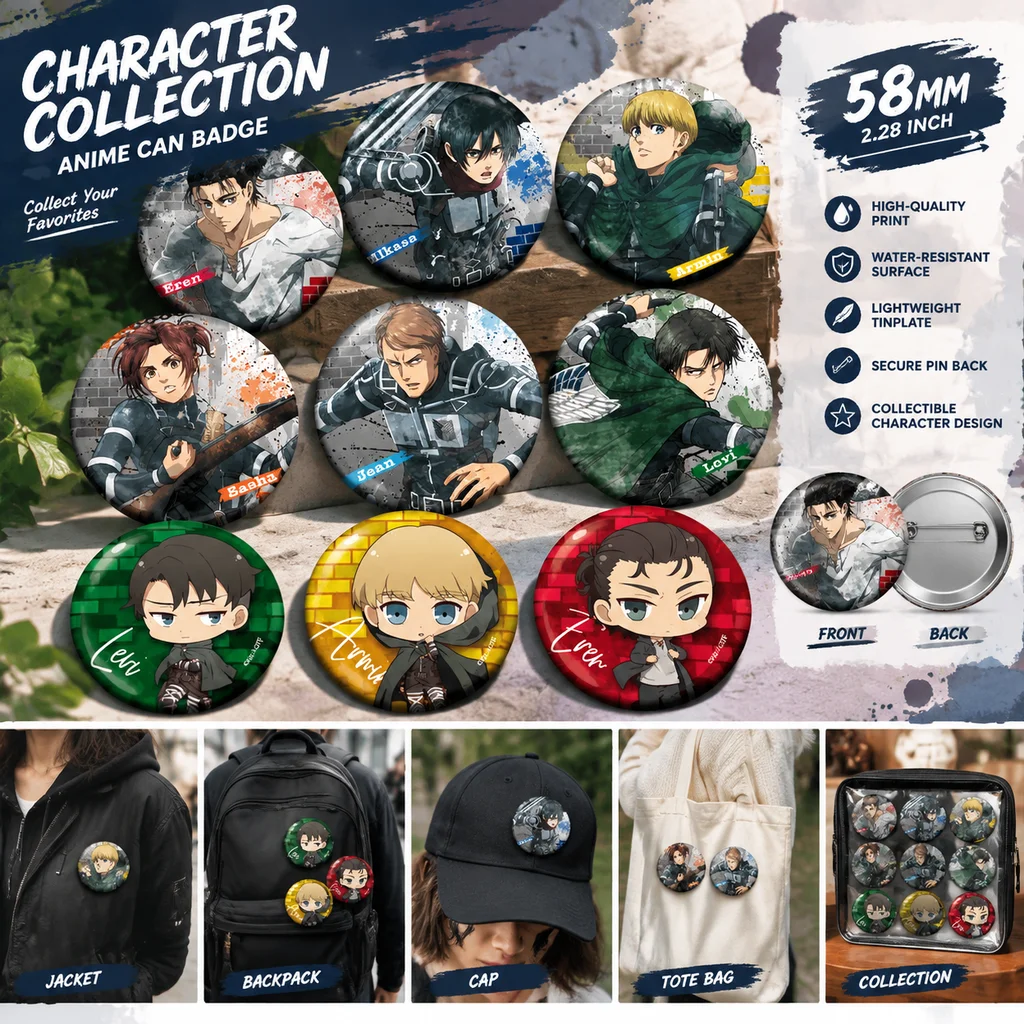 Attack on Titan Anime Merch Ba - đánh giá và giá Embroidery Reddit