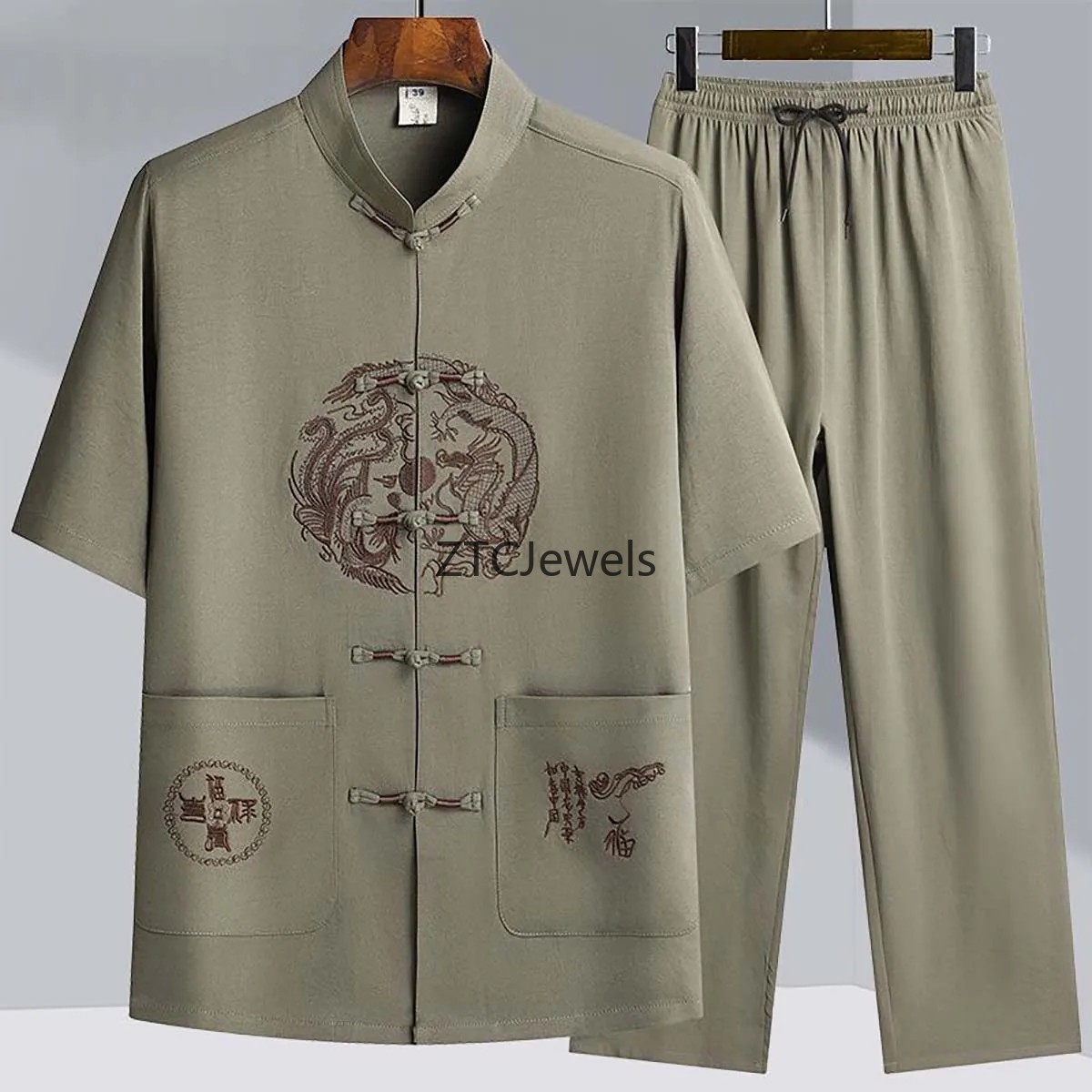 Traditional Chinese Kung Fu Su - đánh giá và giá Embroidery Cotton Shirt