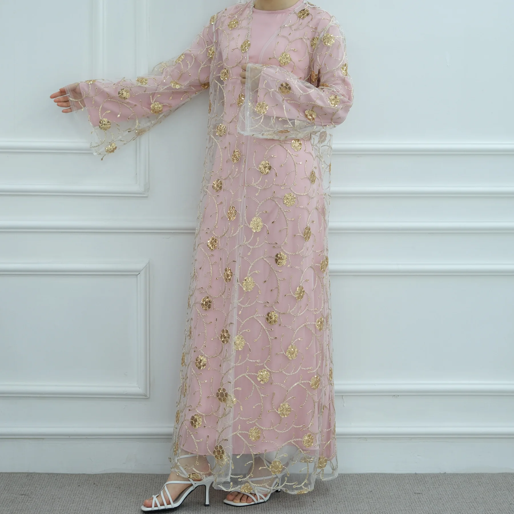 Muslim Mesh Kimono Cardigan Se - đánh giá và giá Embroidery Kebaya